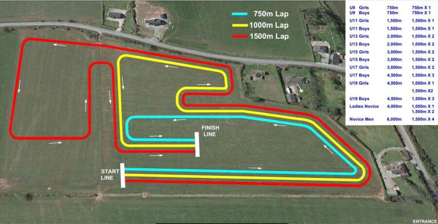 east cork cross country championship day 2 course map 2024s